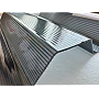 Placă din policarbonat compact/solid 1mm x 1060mm x 2000mm, cu profil trapez 76/18 multiliniar GRI