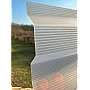 Placă din policarbonat compact/solid 1mm x 1060mm x 2000mm, cu profil trapez 76/18 multiliniar opal (alb lăptos)