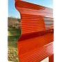 Placă din policarbonat compact/solid 1mm x 1060mm x 2000mm, cu profil trapez 76/18 multiliniar teracotă