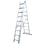 Evotools scară din aluminiu cu 3 tronsoane și 7 trepte, cod 647638