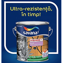 Savana ULTRAREZIST email superlucios negru 0.75l, vopsea pentru interior și exterior