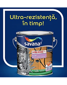 Savana ULTRAREZIST email superlucios alb 0.75l, vopsea pentru interior și exterior